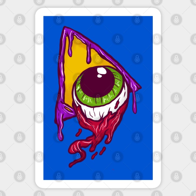 Grime Melted Illuminati Eyeball Sticker by yogisnanda